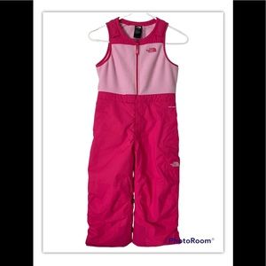 The North Face Toddler Girls Insulated BIB Snow Ski Suit Petticoat Pink Size 5T